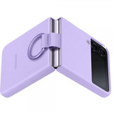 Samsung Original Galaxy Z Flip 4 Deksel Silicone Cover with Ring Bora Purple
