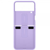 Samsung Original Galaxy Z Flip 4 Deksel Silicone Cover with Ring Bora Purple
