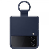 Samsung Original Galaxy Z Flip 4 Deksel Silicone Cover with Ring Navy