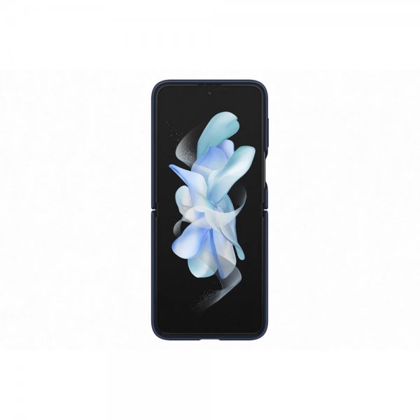 Samsung Original Galaxy Z Flip 4 Deksel Silicone Cover with Ring Navy