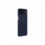 Samsung Original Galaxy Z Flip 4 Deksel Silicone Cover with Ring Navy