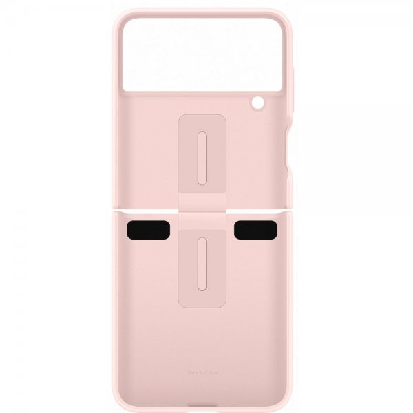 Samsung Original Galaxy Z Flip 4 Deksel Silicone Cover with Ring Rosa