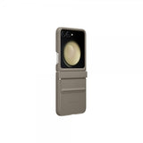 Samsung Original Galaxy Z Flip 5 Deksel Flap Eco-Leather Case Etoupe