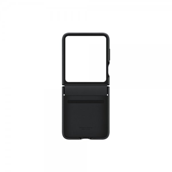 Samsung Original Galaxy Z Flip 5 Deksel Flap Eco-Leather Case Svart