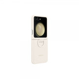 Samsung Original Galaxy Z Flip 5 Deksel Silicone Case with Ring Cream