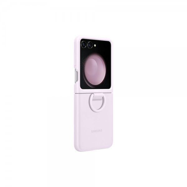 Samsung Original Galaxy Z Flip 5 Deksel Silicone Case with Ring Lavendel