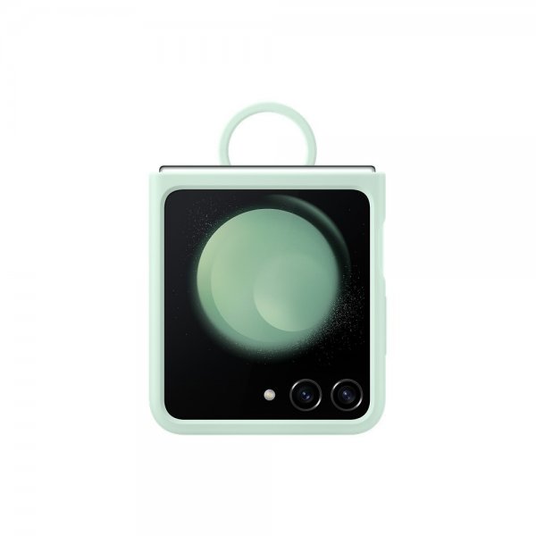 Samsung Original Galaxy Z Flip 5 Deksel Silicone Case with Ring Mint