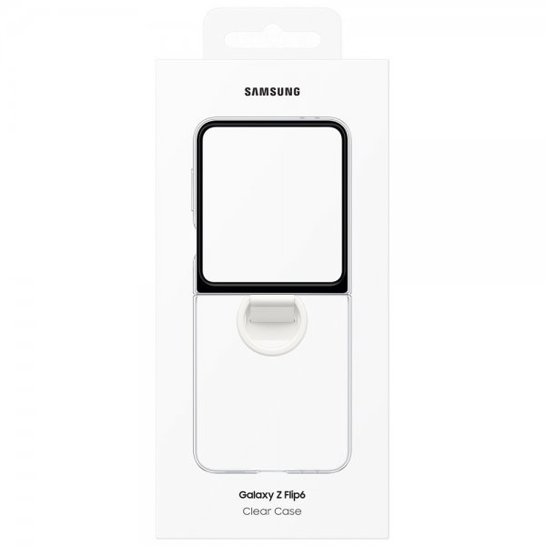 Samsung Original Galaxy Z Flip 6/Flip 7 FE Deksel Clear Case Transparent