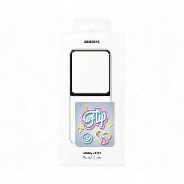 Samsung Original Galaxy Z Flip 6 Deksel Flipsuit Case Grå