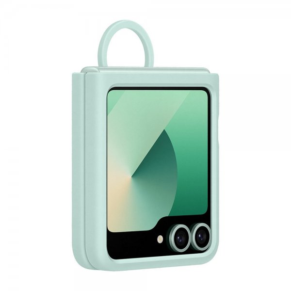 Samsung Original Galaxy Z Flip 6/Flip 7 FE Deksel Silicone Case Mint