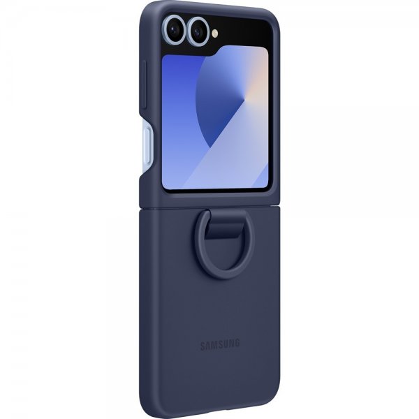 Samsung Original Galaxy Z Flip 6/Flip 7 FE Deksel Silicone Case Navy
