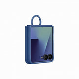 Samsung Original Galaxy Z Flip 7 Deksel Ring Case Silicone Blå