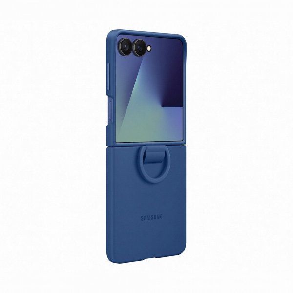 Samsung Original Galaxy Z Flip 7 Deksel Ring Case Silicone Blå