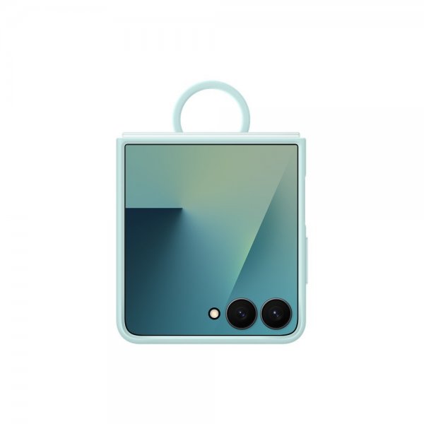 Samsung Original Galaxy Z Flip 7 Deksel Ring Case Silicone Mint
