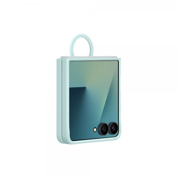 Samsung Original Galaxy Z Flip 7 Deksel Ring Case Silicone Mint