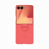 Samsung Original Galaxy Z Flip 7 Deksel Ring Case Silicone Rød