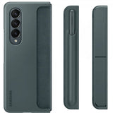 Samsung Original Galaxy Z Fold 4 Etui Standing Cover with Pen Graygreen