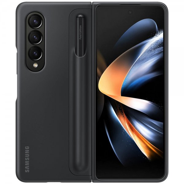 Samsung Original Galaxy Z Fold 4 Etui Standing Cover with Pen Svart