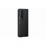Samsung Original Galaxy Z Fold 4 Deksel Leather Cover Svart