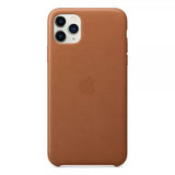 Apple Original iPhone 11 Pro Max Deksel Leather Case Brun