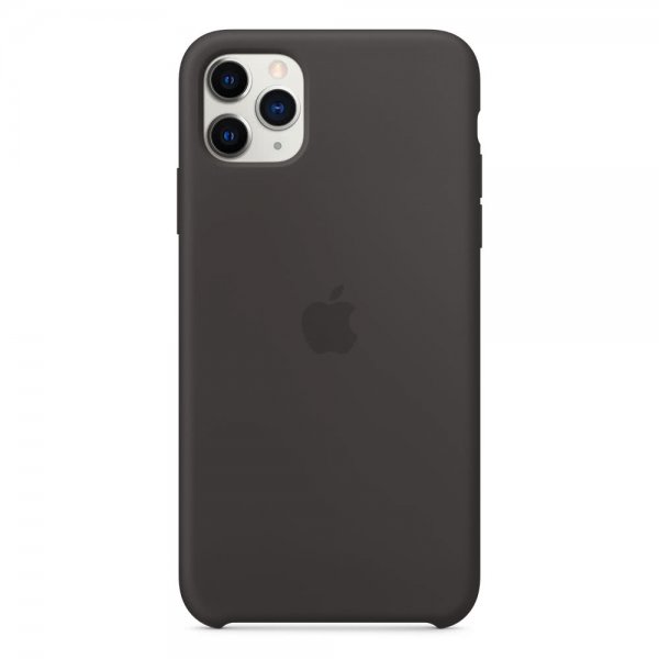 Apple Original iPhone 11 Pro Max Deksel Silikoni Case Svart