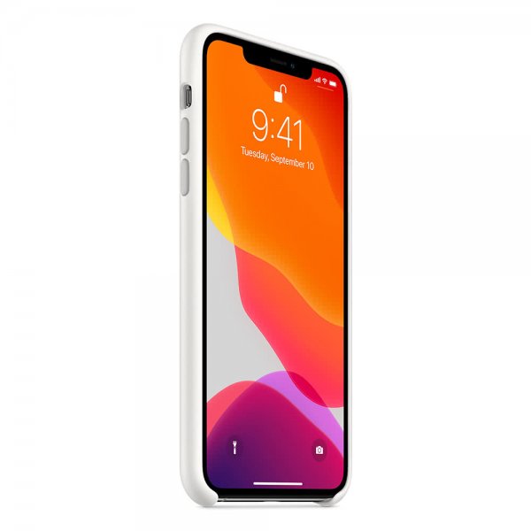 Apple Original iPhone 11 Pro Max Deksel Silikoni Case Hvit