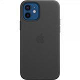 Apple Original iPhone 12/Original iPhone 12 Pro Deksel Leather Case MagSafe Svart