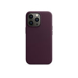 Apple Original iPhone 13 Pro Deksel Leather Case MagSafe Dark Cherry
