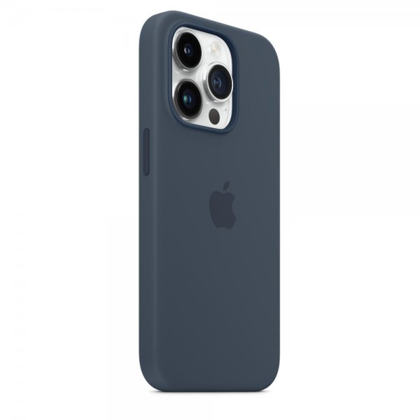 Apple Original iPhone 14 Pro Max Deksel Silicone Case MagSafe Storm Blue