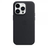 Apple Original iPhone 14 Pro Deksel Leather Case MagSafe Midnatt