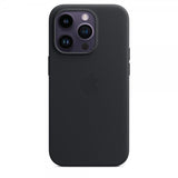 Apple Original iPhone 14 Pro Deksel Leather Case MagSafe Midnatt