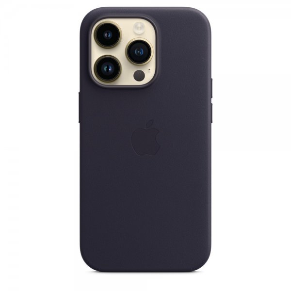 Apple Original iPhone 14 Pro Deksel Leather Case MagSafe Ink