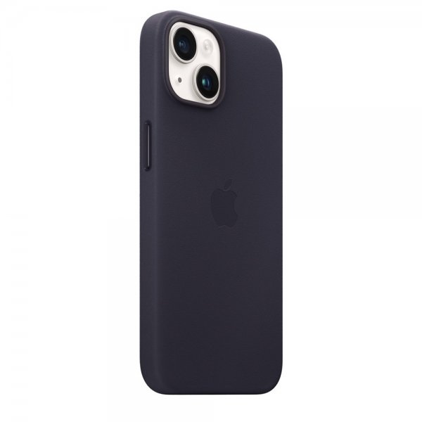 Apple Original iPhone 14 Deksel Leather Case MagSafe Ink