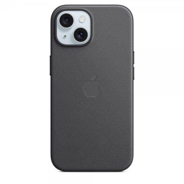 Apple Original iPhone 15 Plus Deksel FineWoven MagSafe Svart