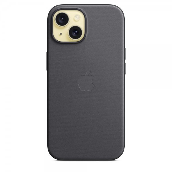 Apple Original iPhone 15 Plus Deksel FineWoven MagSafe Svart