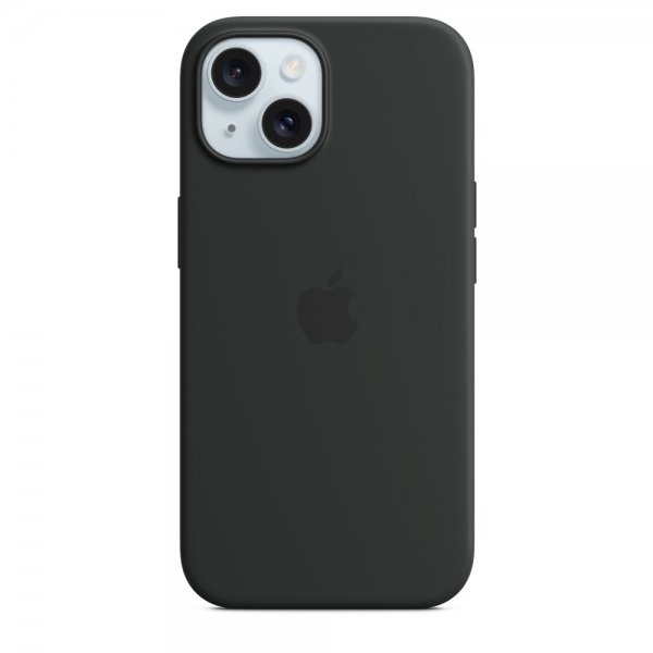 Apple Original iPhone 15 Plus Deksel Silikon MagSafe Svart