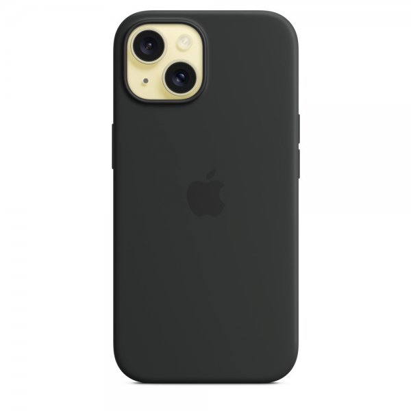 Apple Original iPhone 15 Plus Deksel Silikon MagSafe Svart