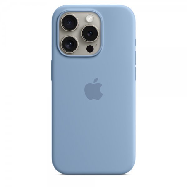 Apple Original iPhone 15 Pro Max Deksel Silikon MagSafe Vinterblå