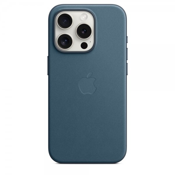 Apple Original iPhone 15 Pro Deksel FineWoven MagSafe Stillehavsblå