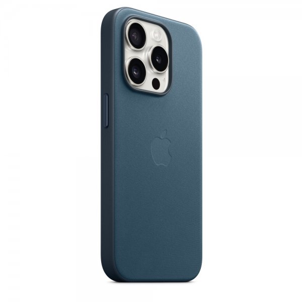 Apple Original iPhone 15 Pro Deksel FineWoven MagSafe Stillehavsblå