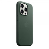 Apple Original iPhone 15 Pro Deksel FineWoven MagSafe Eviggrønn
