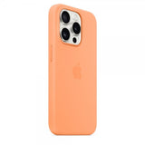 Apple Original iPhone 15 Pro Deksel Silikon MagSafe Appelsinsorbet