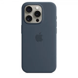 Apple Original iPhone 15 Pro Deksel Silikon MagSafe Stormblå