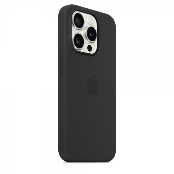 Apple Original iPhone 15 Pro Deksel Silikon MagSafe Svart