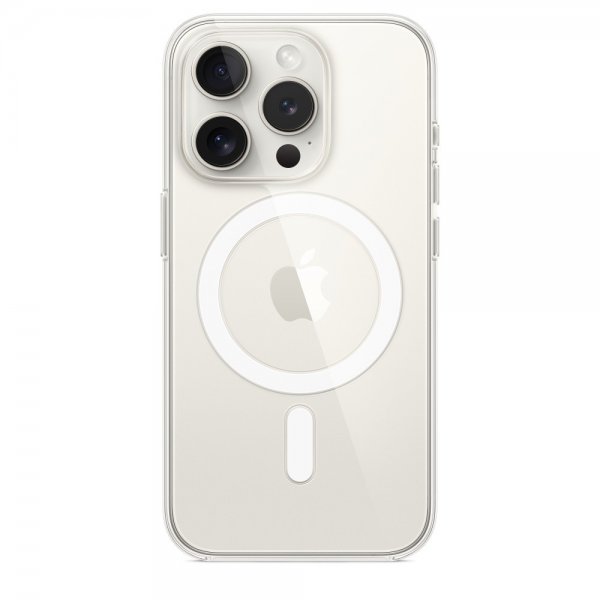 Apple Original iPhone 15 Pro Deksel Transparent MagSafe Klar