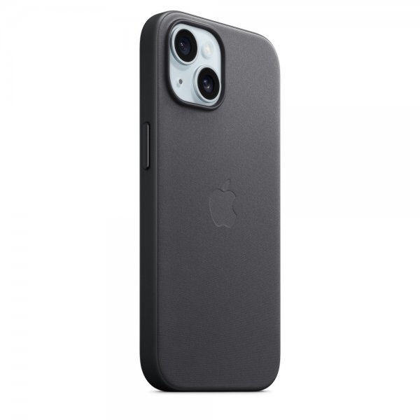 Apple Original iPhone 15 Deksel FineWoven MagSafe Svart