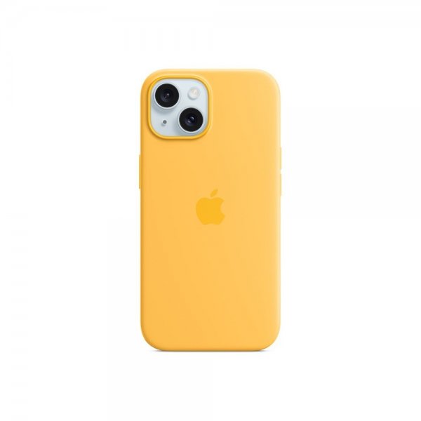 Apple Original iPhone 15 Deksel Silicone Case MagSafe Sunshine