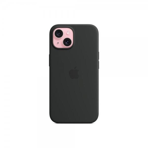 Apple Original iPhone 15 Deksel Silicone Case MagSafe Svart