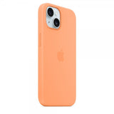 Apple Original iPhone 15 Deksel Silikon MagSafe Appelsinsorbet