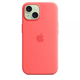 Apple Original iPhone 15 Deksel Silikon MagSafe Guava